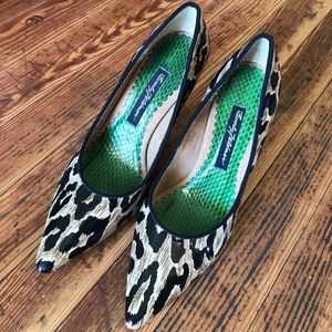 Beverly Feldman Leopard Print Pumps size 6.5